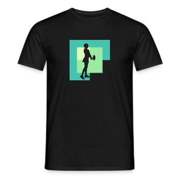 Joueur de tennis Tennis Racket Slam - T-shirt homme - noir - Devant - AI Model Male 178 light (178cm)