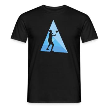Badminton Drop Badmintonspieler Drop - Männer T-Shirt - Schwarz - Vorne - AI Model Male 178 light (178cm)