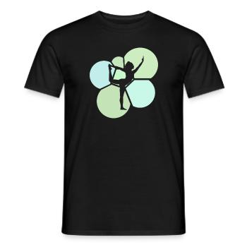 Yoga Power Sonnengruss - Männer T-Shirt - Schwarz - Vorne - AI Model Male 178 light (178cm)