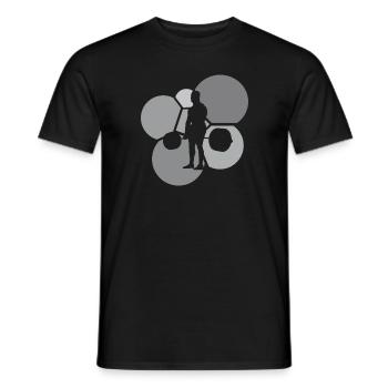 Weightlifting Gym Bodybuilder Muscleman - Men's T-Shirt - black - Front - AI Model Male 178 light (178cm)