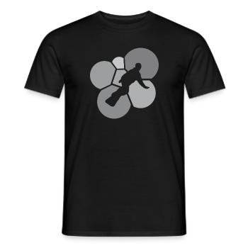 Snowboard Boarder - Männer T-Shirt - Schwarz - Vorne - AI Model Male 178 light (178cm)