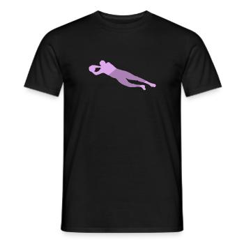 Fussball Fussballer Torwart - Männer T-Shirt - Schwarz - Vorne - AI Model Male 178 light (178cm)