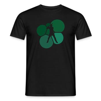 Batteur de baseball - T-shirt homme - noir - Devant - AI Model Male 178 light (178cm)