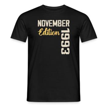 Born in November 1993 - Edition 1993 - Men's T-Shirt - black - Front - AI Model Male 178 light (178cm)