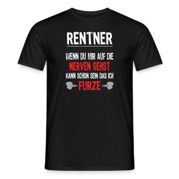 Lustiger Rentner Ruhestand Spruch - Männer T-Shirt - Schwarz - Vorne - AI Model Male 178 light (178cm)