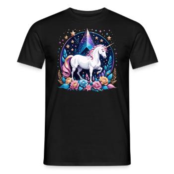 Licorne - T-shirt homme - noir - Devant - AI Model Male 178 light (178cm)