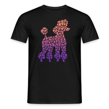 Pudel Liebhaber Hunde Besitzerin Hund Pudel Kinder - Männer T-Shirt - Schwarz - Vorne - AI Model Male 178 light (178cm)