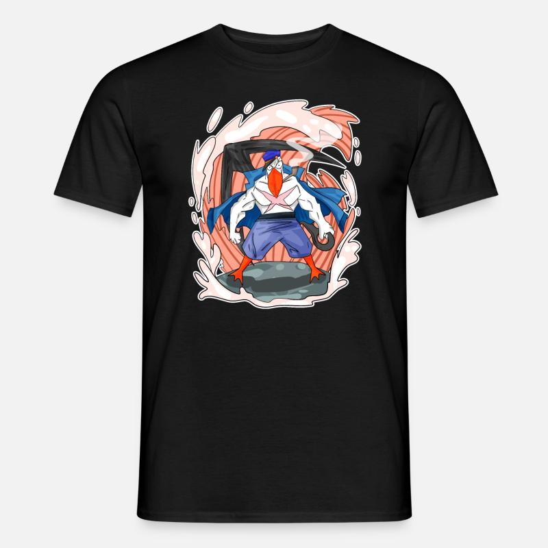 Möwe - Männer T-Shirt - Schwarz