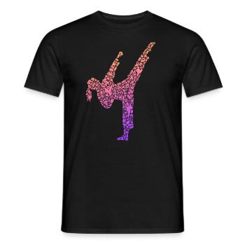 Karaté Fille Arts Martiaux Filles Femmes Taekwondo - T-shirt homme - noir - Devant - AI Model Male 178 light (178cm)