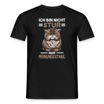 Katze Kätzchen Katzenliebhaber Spruch - Männer T-Shirt - Schwarz - Vorne - AI Model Male 178 light (178cm)