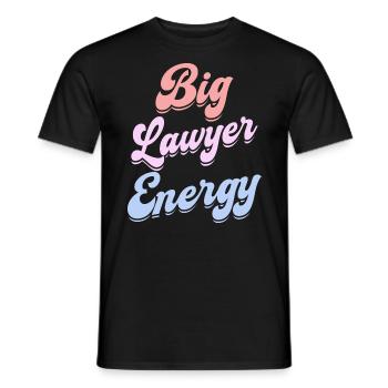 Energischer Anwalt Richter Jurist Anwalt - Männer T-Shirt - Schwarz - Vorne - AI Model Male 178 light (178cm)