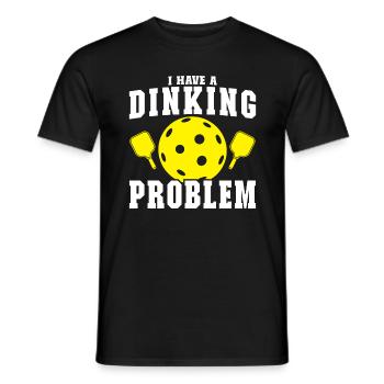 I Have A Dinking Problem Funny Pickleball - Men's T-Shirt - black - Front - AI Model Male 178 light (178cm)