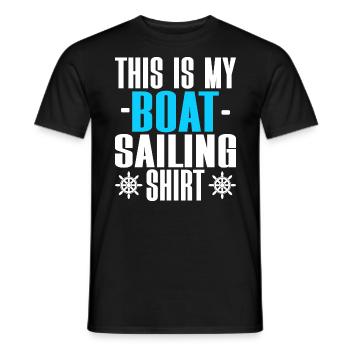 Seaman Boat Driver Captain - Men's T-Shirt - black - Front - AI Model Male 178 light (178cm)