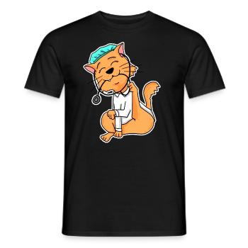 Cadeau de médecine vétérinaire vétérinaire pour animaux - T-shirt homme - noir - Devant - AI Model Male 178 light (178cm)