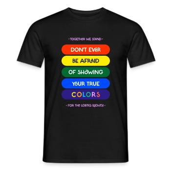 Together We Stand | LGBTIQ - Men's T-Shirt - black - Front - AI Model Male 178 light (178cm)