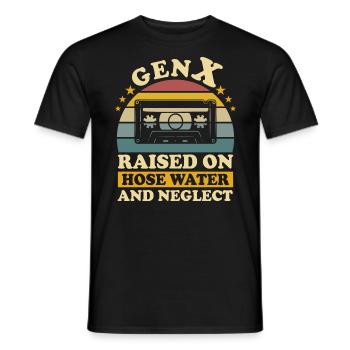 Generation X Humor - Men's T-Shirt - black - Front - AI Model Male 178 light (178cm)