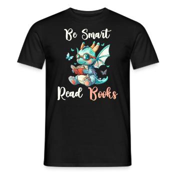 Soyez Intelligent Lisez Des Livres Dragon Lecture - T-shirt homme - noir - Devant - AI Model Male 178 light (178cm)