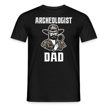 Père Fan Archéologie Papa Archéologue - T-shirt homme - noir - Devant - AI Model Male 178 light (178cm)