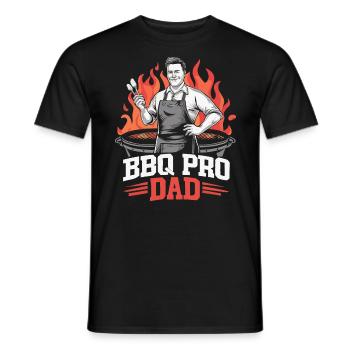 Dad Expert Grill & BBQ Dad - Men's T-Shirt - black - Front - AI Model Male 178 light (178cm)