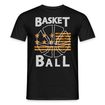 Basket-ball Basketteurs Joueurs - T-shirt homme - noir - Devant - AI Model Male 178 light (178cm)