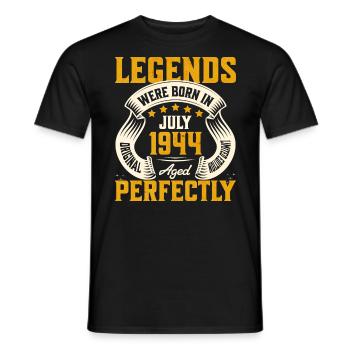 80. Jahrestag Juli Jahr 1944 - Männer T-Shirt - Schwarz - Vorne - AI Model Male 178 light (178cm)