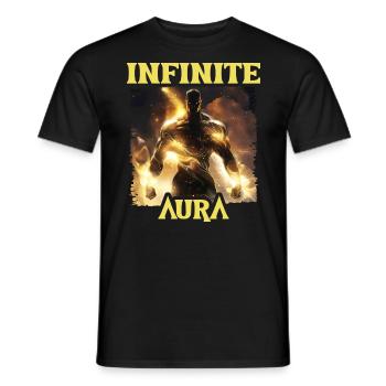 Aura Infinie Punkte Humor Meme Aura - Männer T-Shirt - Schwarz - Vorne - AI Model Male 178 light (178cm)