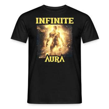 Aura Infinie Punkte Humor Meme Aura - Männer T-Shirt - Schwarz - Vorne - AI Model Male 178 light (178cm)