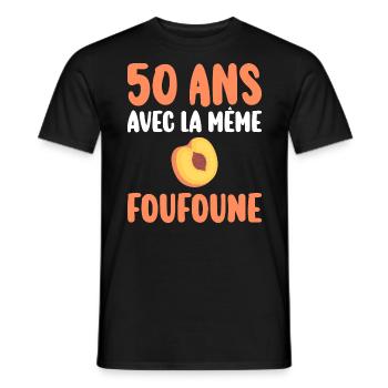 Marié 50 Ans Homme 50 Ans De Mariage - T-shirt homme - noir - Devant - AI Model Male 178 light (178cm)