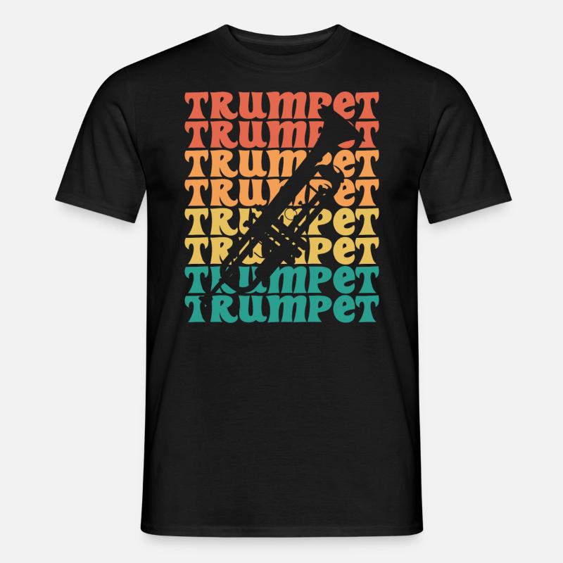 Vintage Trompeter Musiker Trompeter Trompeter - Männer T-Shirt - Schwarz