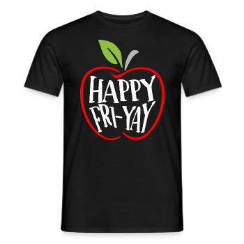Humor Friday Lehrer-Wochenende - Männer T-Shirt - Schwarz - Vorne - AI Model Male 178 light (178cm)