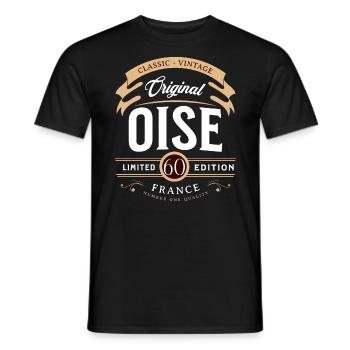 Departamento Oise Frankreich - Männer T-Shirt - Schwarz - Vorne - AI Model Male 178 light (178cm)