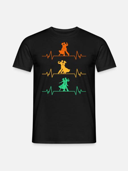 Danse De Salon Battement De Coeur Danse - T-shirt homme - noir