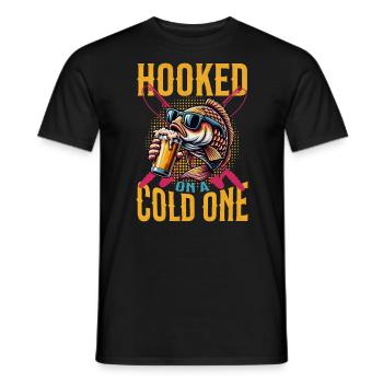 Accro à un froid Pêche amusante - T-shirt homme - noir - Devant - AI Model Male 178 light (178cm)