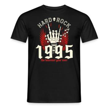 30 Ans Rock 30eme Anniversaire 1995 - T-shirt homme - noir - Devant - AI Model Male 178 light (178cm)