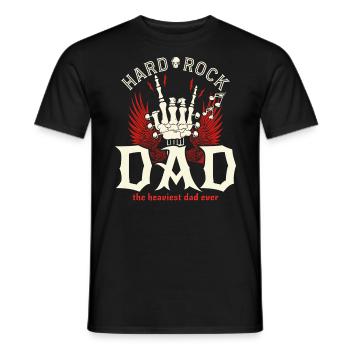 Père Rock Vintage Papa Wippe - Männer T-Shirt - Schwarz - Vorne - AI Model Male 178 light (178cm)