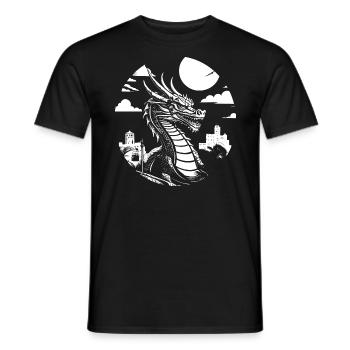dragonW - T-shirt homme - noir - Devant - AI Model Male 178 light (178cm)