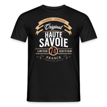 Departamento Haute-Savoie, Frankreich - Männer T-Shirt - Schwarz - Vorne - AI Model Male 178 light (178cm)