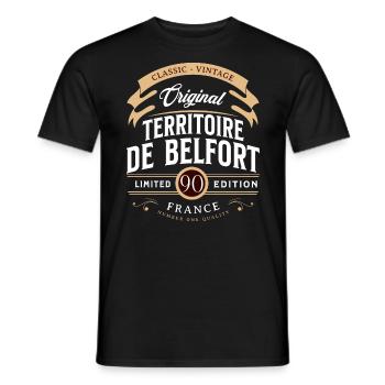 Gebiet des Departamento Belfort, Frankreich - Männer T-Shirt - Schwarz - Vorne - AI Model Male 178 light (178cm)