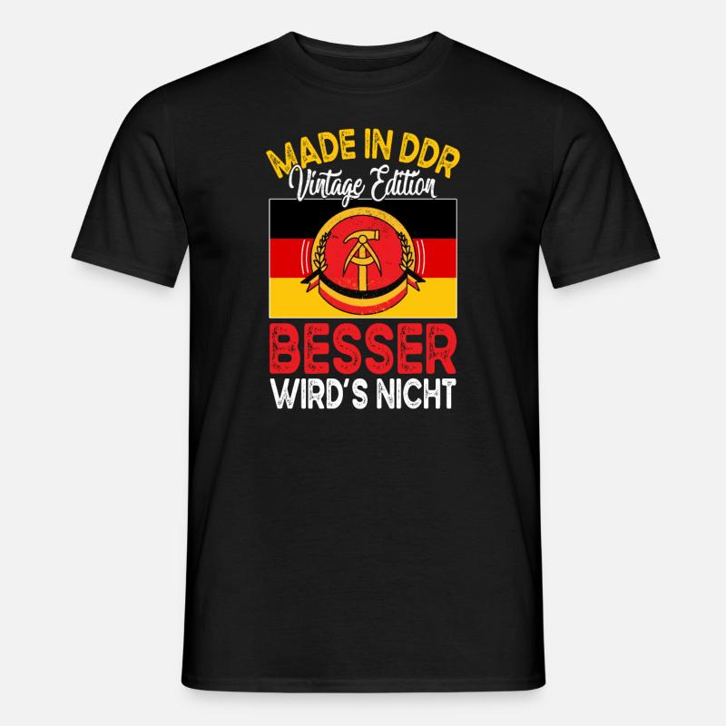 Ostdeutschalnd Ostalgie Spruch - Männer T-Shirt - Schwarz