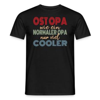 Ossi Saying for Grandpa - EAST GERMANY funny - Men's T-Shirt - black - Front - AI Model Male 178 light (178cm)