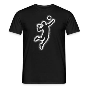 Joueurs de volley-ball Hommes Joueurs de volley-ball Garçons - T-shirt homme - noir - Devant - AI Model Male 178 light (178cm)