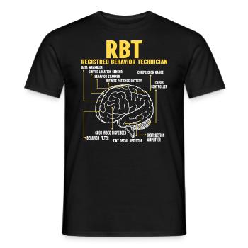 Certified Behavioral Technician - Men's T-Shirt - black - Front - AI Model Male 178 light (178cm)