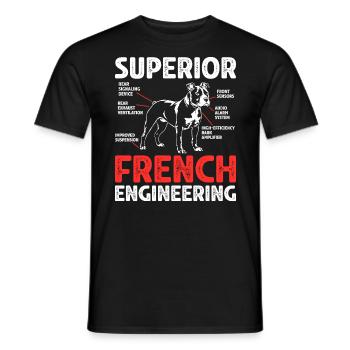 Staffordshire Bullterrier Hunde Geschenk - Männer T-Shirt - Schwarz - Vorne - AI Model Male 178 light (178cm)