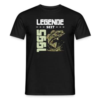 Angler Geburtstags T-Shirt 1995 - Männer T-Shirt - Schwarz - Vorne - AI Model Male 178 light (178cm)