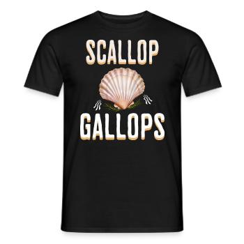 Humour Scallop Gallops Meme - T-shirt homme - noir - Devant - AI Model Male 178 light (178cm)