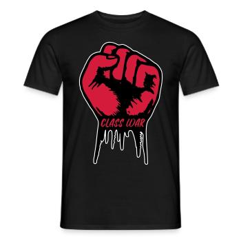 Class War – Faust - Männer T-Shirt - Schwarz - Vorne - AI Model Male 178 light (178cm)