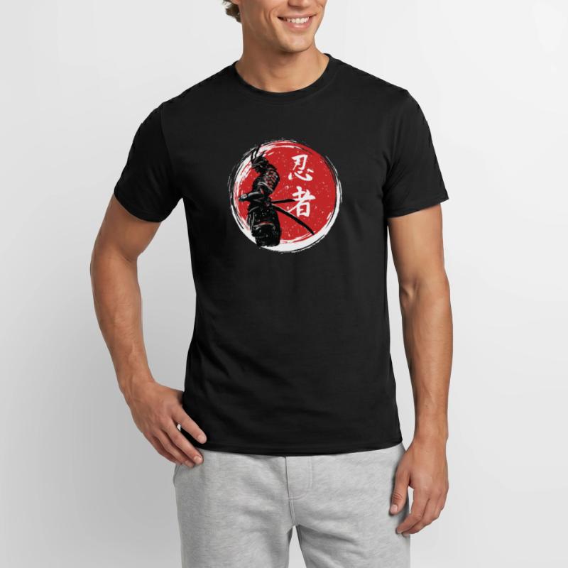 Samurai Krieger &Samouraï épée &Samurai Armure T-shirt homme