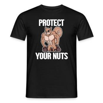 Lustiges Eichhörnchen Geschenk - Männer T-Shirt - Schwarz - Vorne - AI Model Male 178 light (178cm)