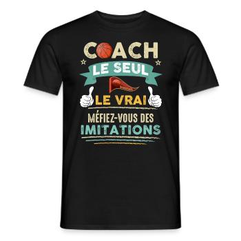 Coach Le Seul Le Vrai Cadeau Homme Basket-Ball - T-shirt homme - noir - Devant - AI Model Male 178 light (178cm)