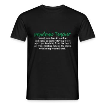 Online-Lehrer - Männer T-Shirt - Schwarz - Vorne - AI Model Male 178 light (178cm)